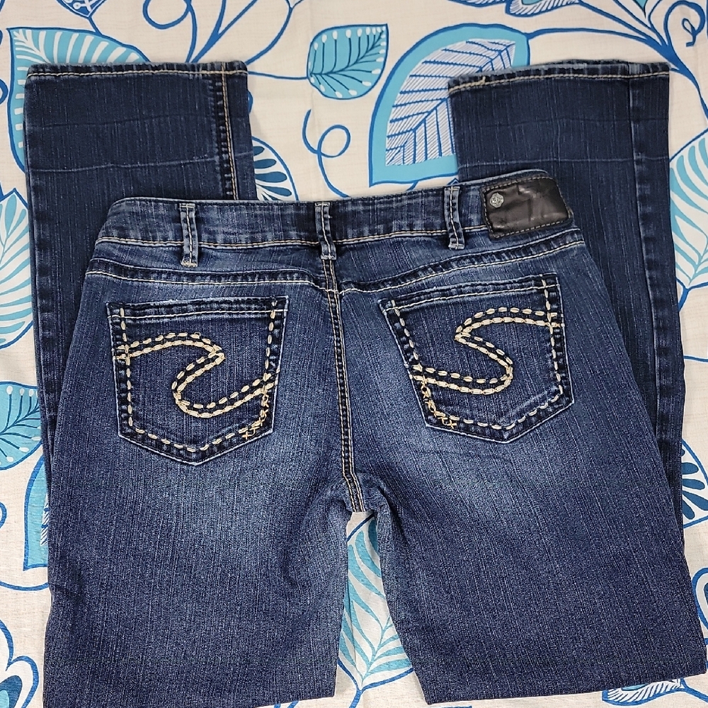 Silver Jeans Dark Blue Slim Boot Denim